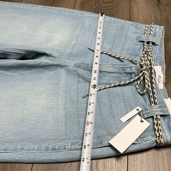 KanCan Winona Ultra High Rise 90’s Flare Boyfriend Snap Jeans Blue Size 27 - Picture 9 of 14